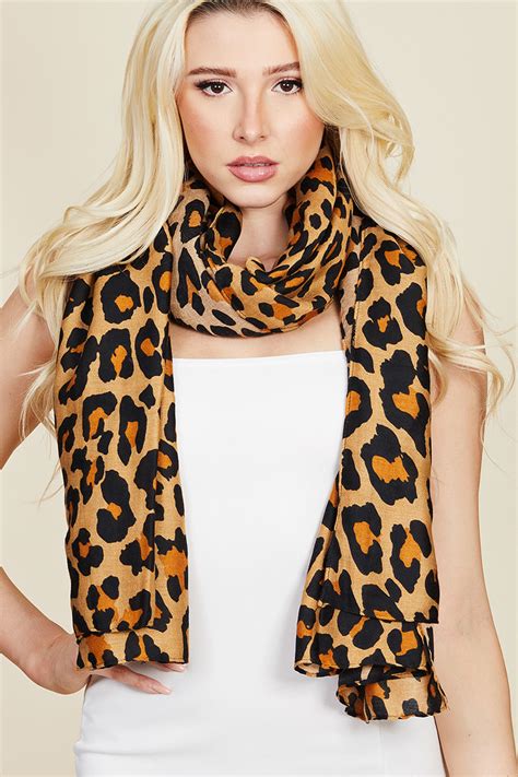 leopard print oversized scarf.